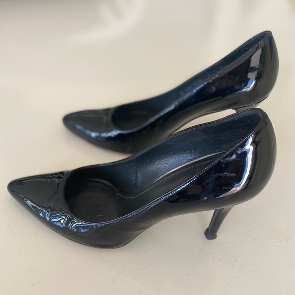 STUART WEITZMAN Elegant Black Women's Paton Leather Heels - Picture 6 of 8